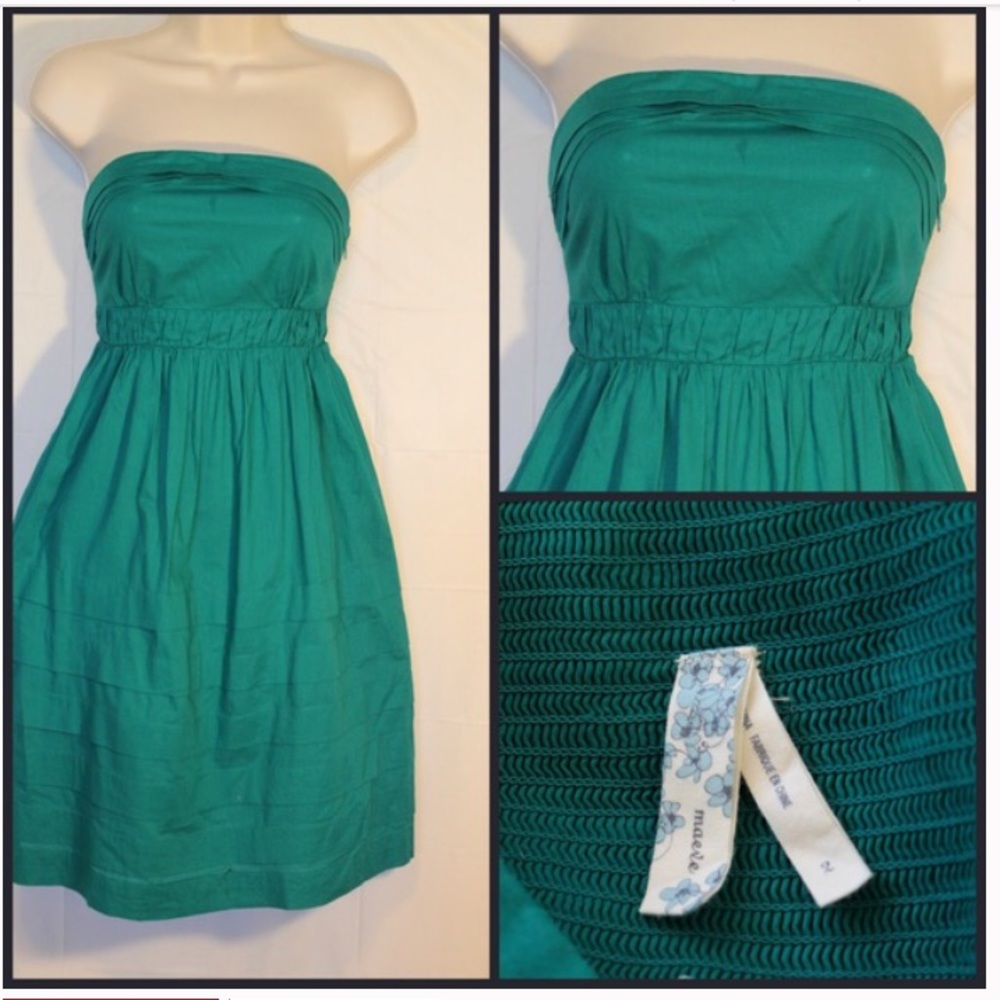 Anthropologie | Maeve Strapless Dress